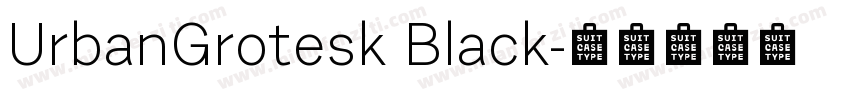 UrbanGrotesk Black字体转换